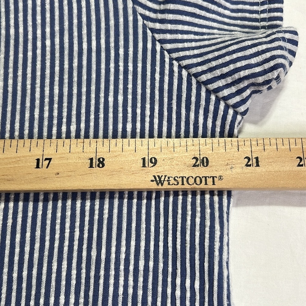 W5 Nautical Striped Front Tie Top - Picture 4 of 5